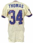 1992 Thurman Thomas Buffalo Bills Signed Game Worn Road Jersey (MEARS LOA/JSA) 
