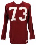 1957-59 #73 Game Worn Durene Wilson Football Jersey (MEARS LOA)