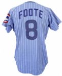 1981 Barry Foote Chicago Cubs Game Worn Road Jersey (MEARS LOA)