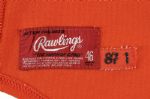 1988 Mike Morgan Baltimore Orioles Game Worn Alternate Jersey (MEARS LOA)
