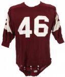 1967-68 #46 Game Worn Durene MacGregor Football Jersey w/ 6 Button Crotch Piece(MEARS LOA)