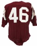 1967-68 #46 Game Worn Durene MacGregor Football Jersey w/ 6 Button Crotch Piece(MEARS LOA)