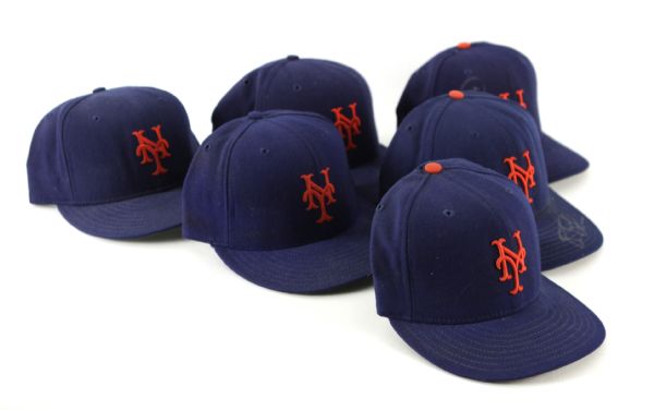 1990s-2000s New York Mets Game Worn Cap Collection - Lot of 15 w/ John Franco, Todd Hundley & More (MEARS LOA) 