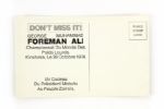 1974 Muhammad Ali George Foreman French Language Postcard
