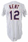 1996 Jeff Kent New York Mets Signed Game Worn Home Uniform (MEARS LOA/JSA)