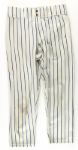 1980-95 New York Mets Game Worn Pants - Lot of 11 w/ George Foster, Davey Johnson, Bobby Bonilla & More (MEARS LOA)