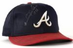 2002-03 Gary Sheffield Atlanta Braves Signed Game Worn Cap (MEARS LOA/JSA)