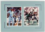 1980s Bo Jackson Kansas City Royals Los Angeles Raiders Signed 16" x 22" Photo Display (JSA)