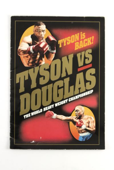 1990 Mike Tyson Buster Douglas Oversize Fight Program