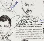 1992-95 Boxing Hall of Fame Induction Posters - Lot of 3 w/ 15 Signatures Including Hagler, Dundee, Norton & More (JSA)
