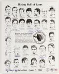 1992-95 Boxing Hall of Fame Induction Posters - Lot of 3 w/ 15 Signatures Including Hagler, Dundee, Norton & More (JSA)