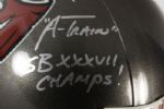 2009 Mike Alstott Tampa Bay Buccaneers Signed Helmet (Creative Sports Enterprises COA)