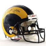 2006 Eric Dickerson Marshall Faulk Signed Rams Throwback Helmet (TriStar/Prova COA)