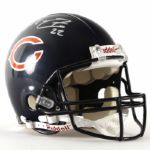 2008-11 Matt Forte Chicago Bears Signed Helmet (Legends of the Field COA)
