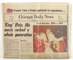 1914-77 Postcard Collection & Chicago Daily News Reporting Elvis Presleys Death - Lot of 1350+