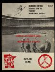 1967 Chicago White Sox Minnesota Twins Milwaukee County Stadium Exhibition Game Program 