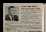 1961 Vince Lombardi, Willie Davis, Willie Wood & More Signed Green Bay Packers Minnesota Vikings County Stadium Program (JSA)