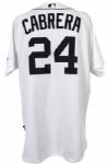 2009 (May 5th) Miguel Cabrera Detroit Tigers Game Worn Home Jersey, Homered & Drove in all 4 Runs (MLB Hologram)
