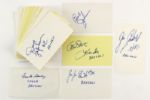 1970s-90s Cincinnati Bengals Signed Index Card Collection - Lot of 75+ w/ Munoz, Collinsworth & More (MEARS LOA)