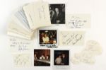 1970s-80s Celebrity Signed Index Card Collection - Lot of 200+ (MEARS LOA)