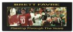1990s Brett Favre Signed Passing Through The Years 15" x 36" Framed Photo Collage (Favre Hologram)