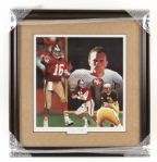 1991 Joe Montana San Francisco 49ers Signed Framed 28" x 28" Print 621/1060 (TriStar COA)