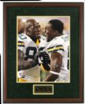 2006 Greg Jennings Donald Driver Green Bay Packers Signed 25" x 31" Framed Photo Display (Legends of the Field COA)