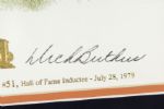 1979 Dick Butkus Chicago Bears Signed 23 x 30 Framed Hall of Fame Print 221/510 (Hall of Fame COA)