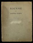 1931 Rockne of Notre Dame Rockne Memorial Association Booklet 