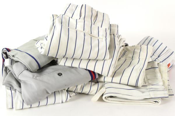 1972-88 New York Mets Game Worn Pants Collection - Lot of 12 w/Willie Mays, Ed Kranepool, HoJo Postseason & More (MEARS LOA)