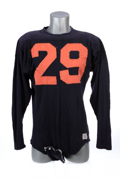 1960s Durene #29 Champion Full Sleeve Game Worn Football Jersey w/ 4 Button Crotch Piece (MEARS LOA)
