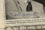 1994 Phil Rizzuto New York Yankees Signed Daily New Newspaper - Lot of 2 (MAB Celebrity Services LOA)