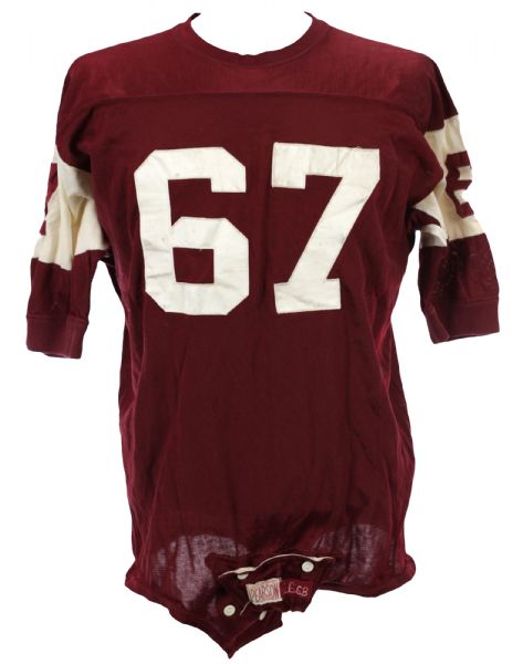 1968 Durene #67 Pearson Football Jersey w/ 6 Button Crotch Piece (MEARS LOA)