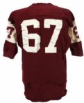 1968 Durene #67 Pearson Football Jersey w/ 6 Button Crotch Piece (MEARS LOA)