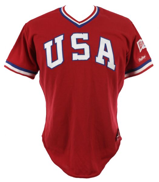 1984 Dave Graybill USA Olympic Baseball Team Game Worn Jersey (MEARS LOA)