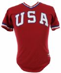 1984 Bill Swift USA Olympic Baseball Team Game Worn Jersey (MEARS LOA)