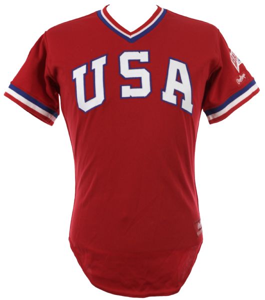 1984 Tom Hoffman USA Olympic Baseball Team Game Worn Jersey (MEARS LOA)