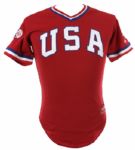 1984 Flavio Alfaro USA Olympic Baseball Team Game Worn Jersey (MEARS LOA)