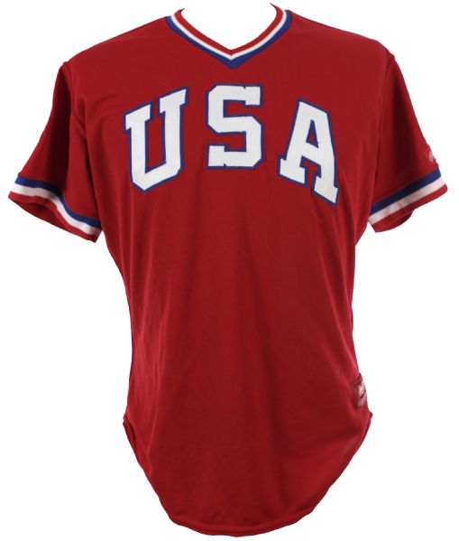 1984 Chris Gwynn USA Olympic Baseball Team Game Worn Jersey (MEARS LOA)