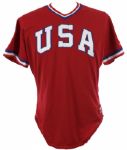 1984 Chris Gwynn USA Olympic Baseball Team Game Worn Jersey (MEARS LOA)