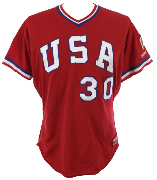 1984 Dave Graybill USA Olympic Baseball Team Game Worn Jersey (MEARS LOA)
