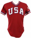 1984 Scott Bankhead USA Olympic Baseball Team Game Worn Jersey (MEARS LOA)