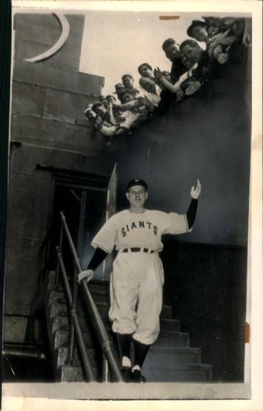 1949-67 Leo Durocher Giants/Cubs "John Rogers Collection Archives" Original Photos - Lot of 11