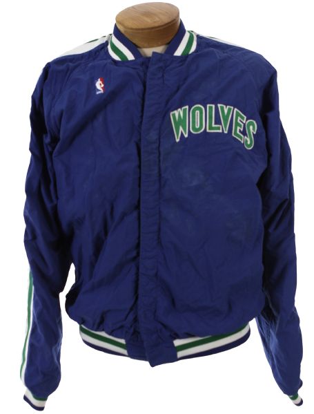 1992-93 Lance Blanks Minnesota Timberwolves Game Worn Warm Up Jacket (MEARS LOA)