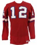 1967-72 Durene #12 Wilson Game Worn Football Jersey (MEARS LOA)