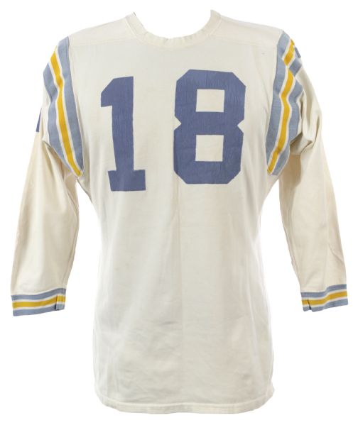 1963-70 Durene #18 King OShea Game Worn Football Jersey (MEARS LOA)