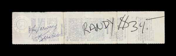 1982 Harvey Kuenn Milwaukee Brewers Signed ALCS Game 4 Ticket (JSA)