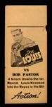 1939 Joe Louis Bob Pastor Tony Galento Title Fight Handbills - Lot of 2