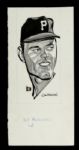 1960s Bill Mazeroski Pittsburgh Pirates 5" x 11" Olderman Illustration