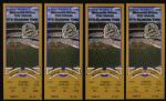 1930's-90's Baseball Football Memorabilia Collection - Lot of 9 w/ Mini Pennants, Tickets & More